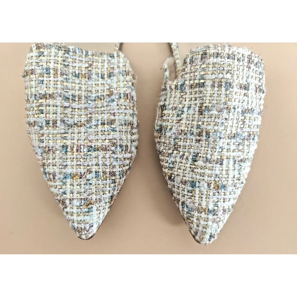 Tilocow Flat Mules for Women Closed Pointed‎ Toe Backless Casual Size 7.5 - Picture 7 of 9